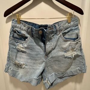 Aeropostale Blue Jean Shorts Distressed Cut-Off Style